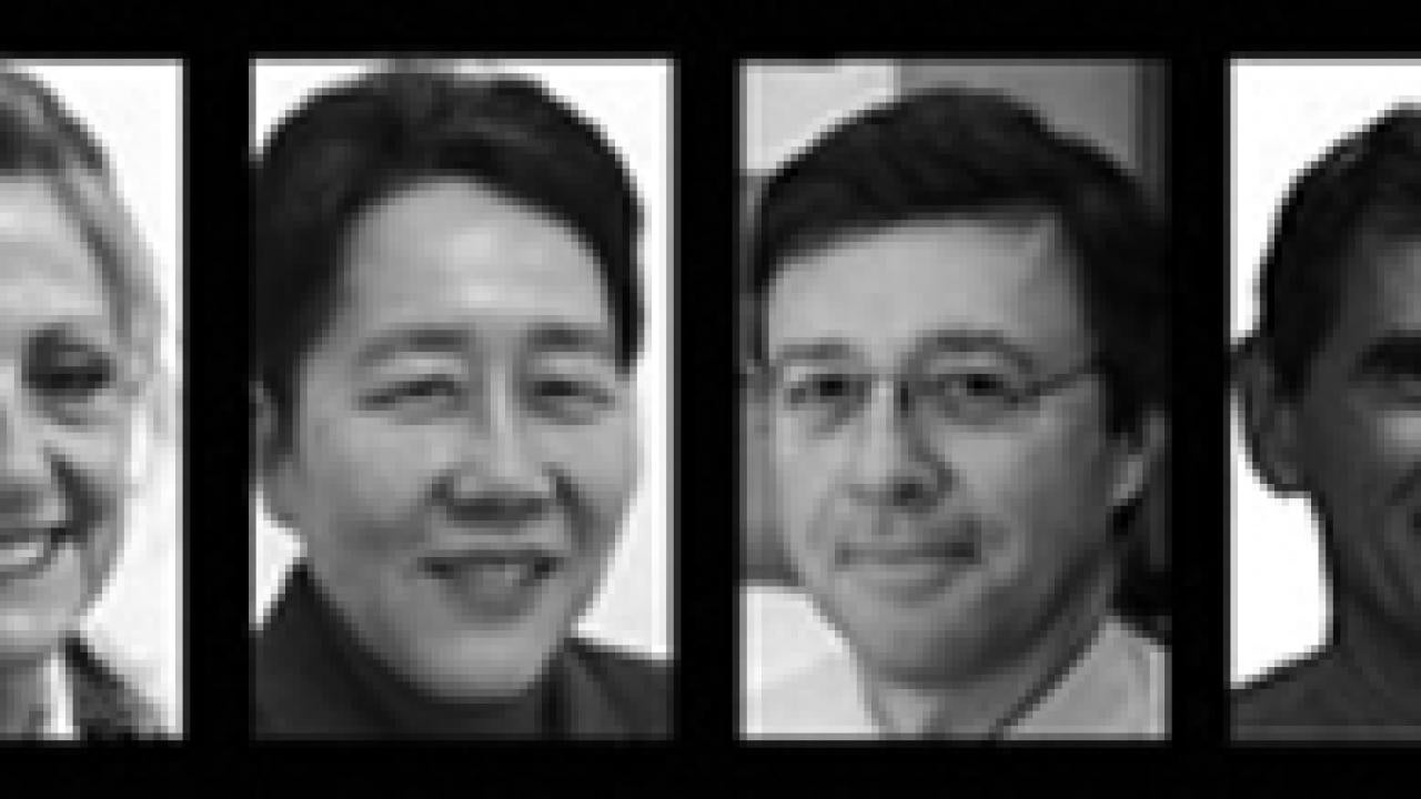 From left: Helen Henry, Gail Yokote, John Meyer and Stan Nosek