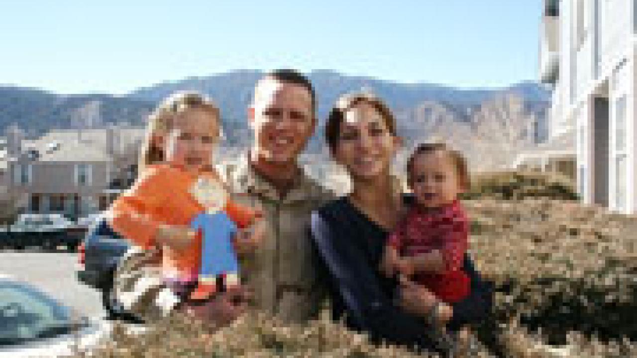 In March, after his second deployment in Iraq, Army Capt. Stephen Heringer was reunited with his wife, Sarah, and daughters Grace, 3, and Ella, 1.