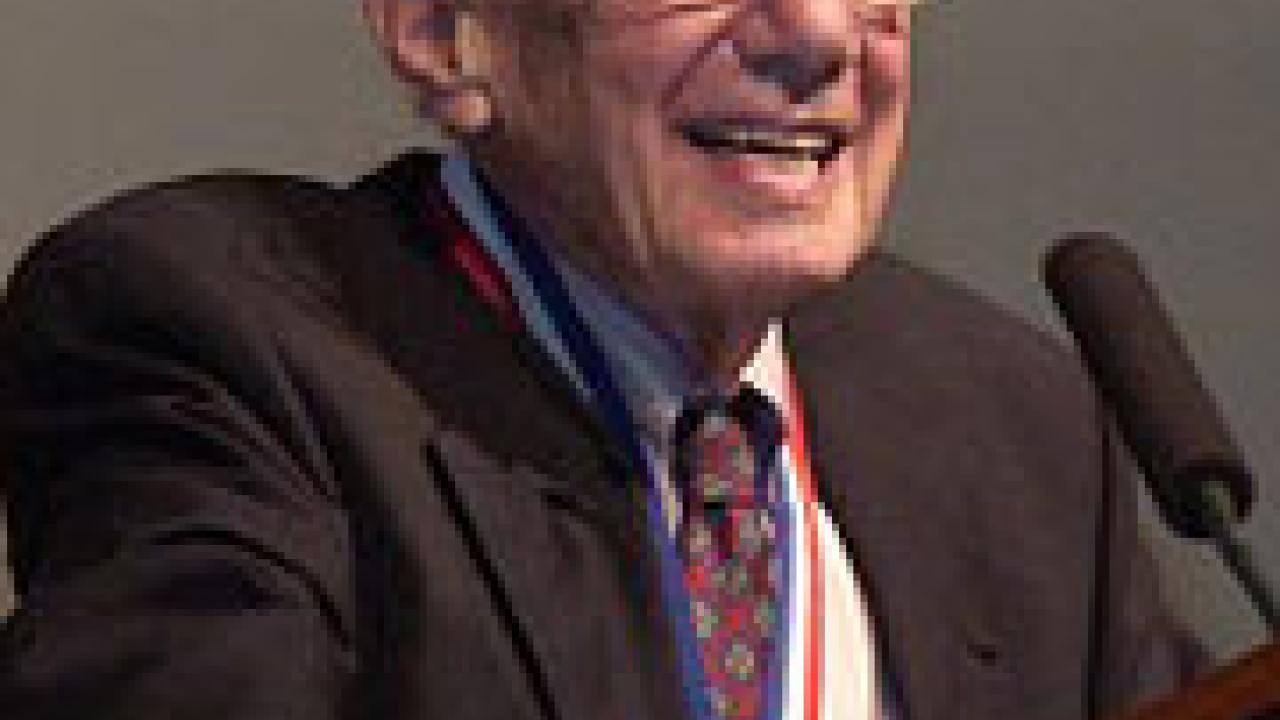 Photo: Art Rosenfeld at podium