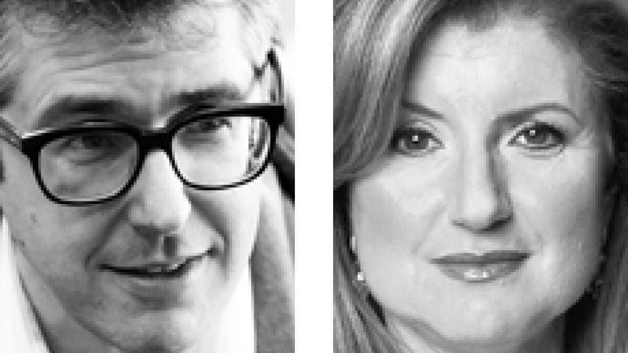 Ira Glass and Arianna Huffington