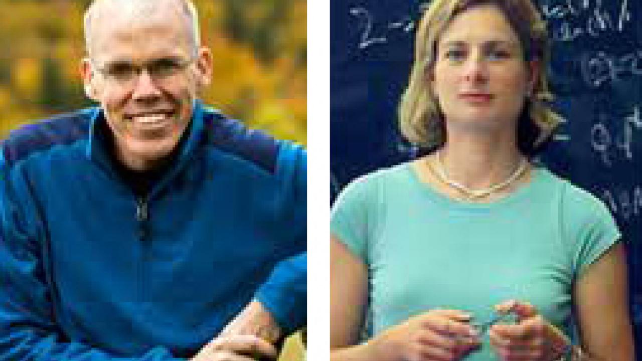 Photos (2): Bill McKibben and Lisa Randall
