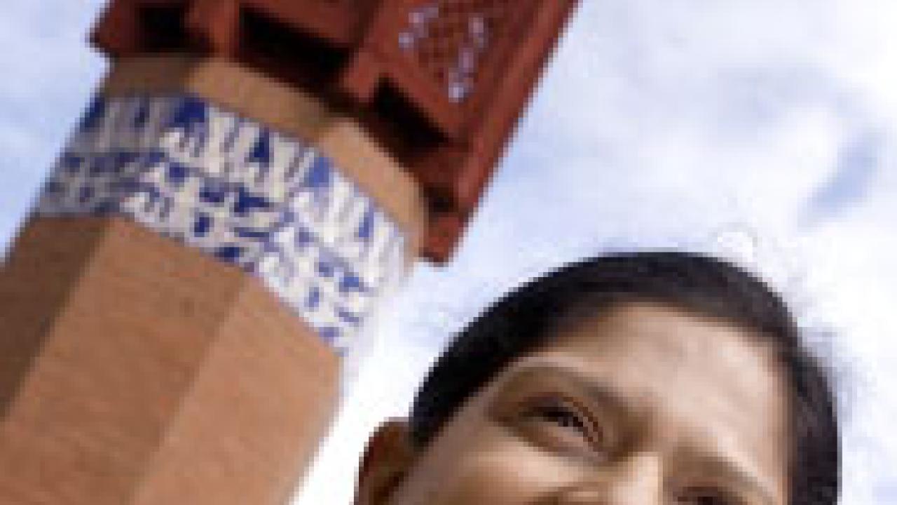 Carnegie Scholar and law professor Madhavi Sunder is pictured outside the V Street mosque in Sacramento.

