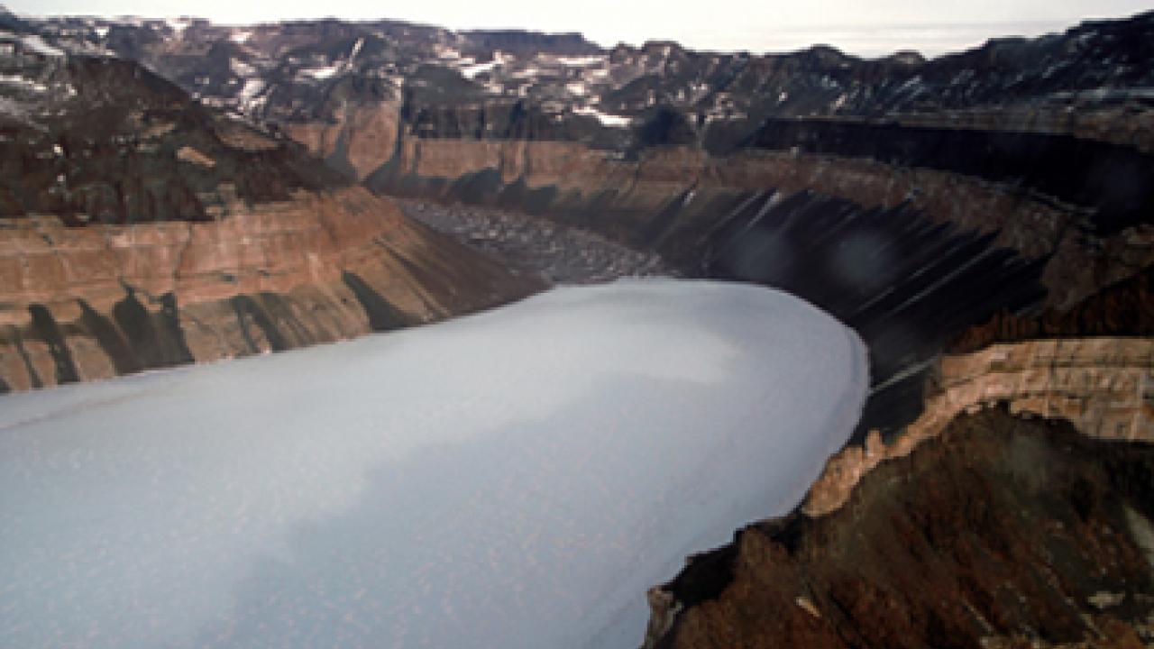 Antarctic glacier photo is by John Isbell, one of the study authors.