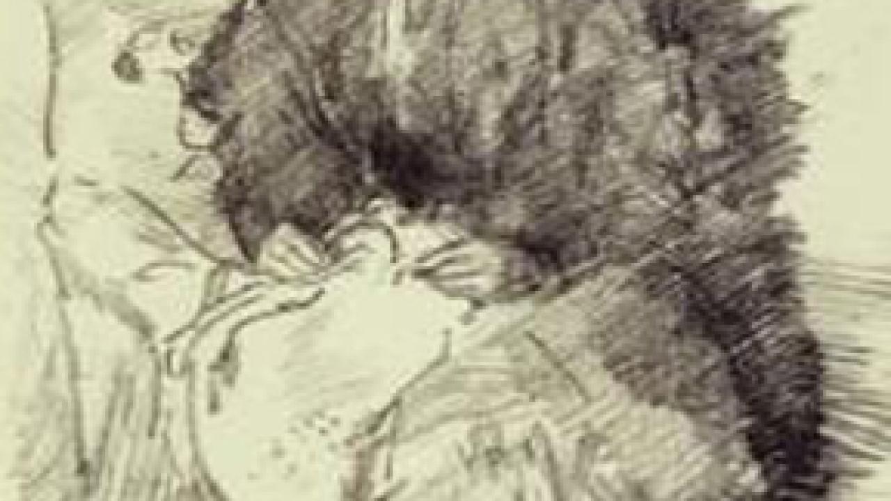 Whistler&rsquo;s Needlework, 1896, from the Nelson Gallery collection.