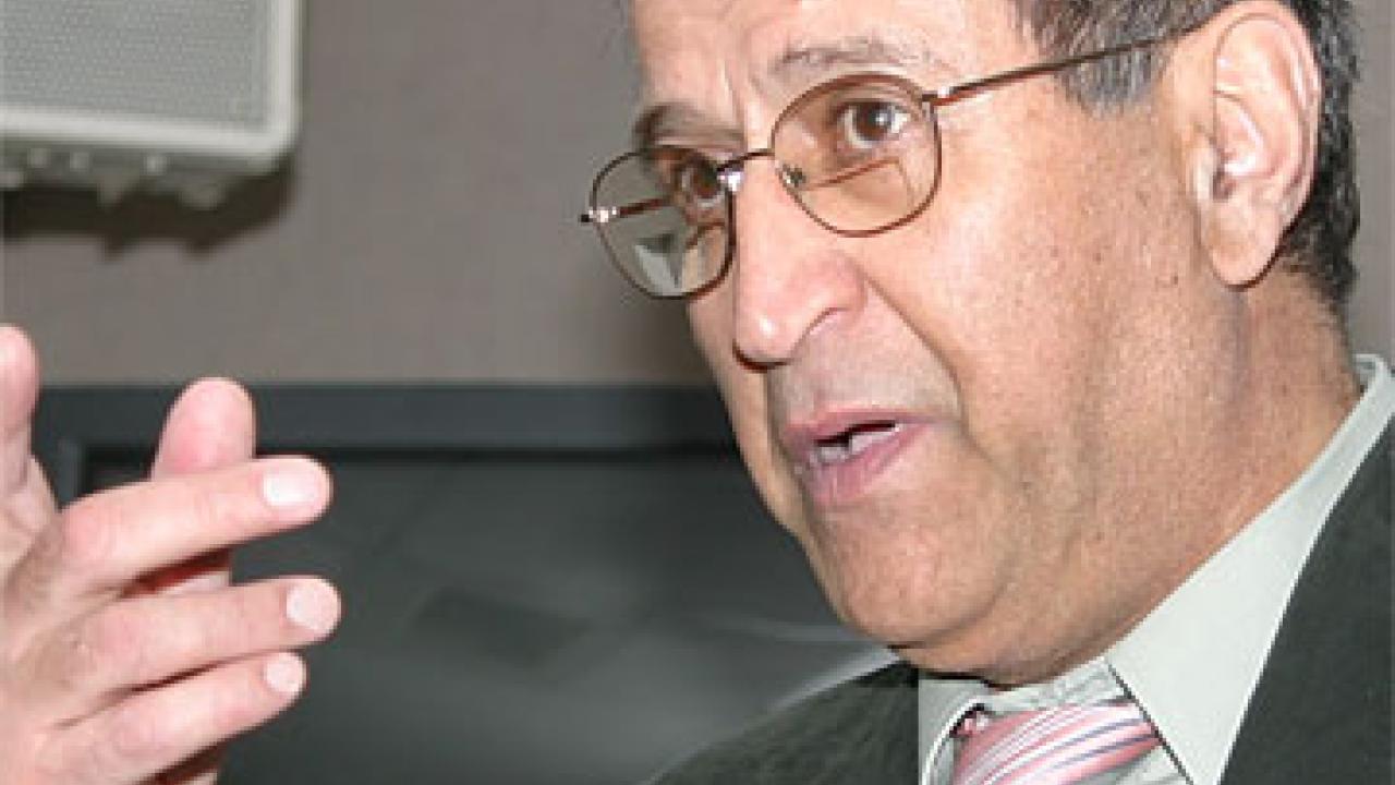 Photo: Jamal Abedi gesturing