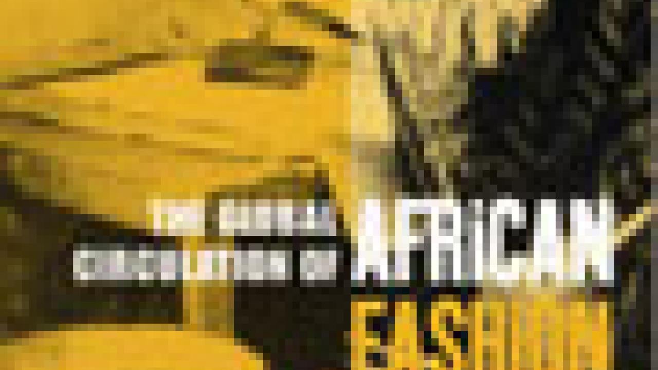 Book cover of "The Global Circulation" with a picture of an African woman treating fabric