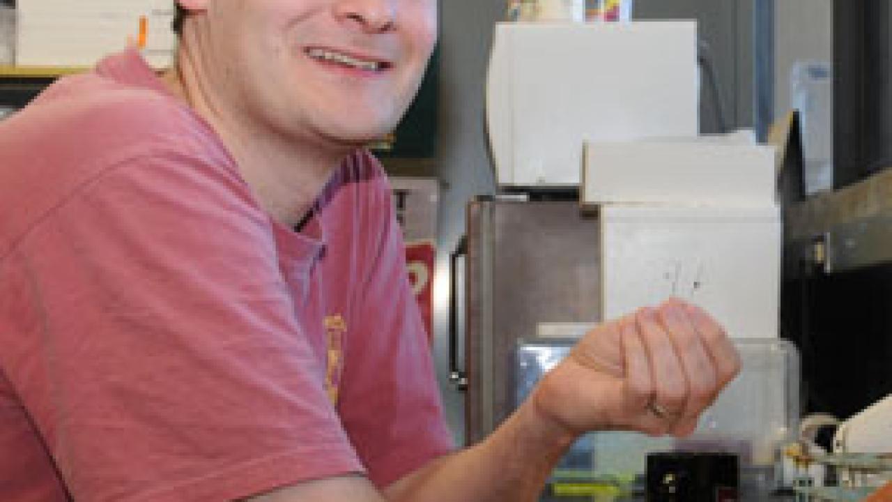 Andrew Forbes in his lab.