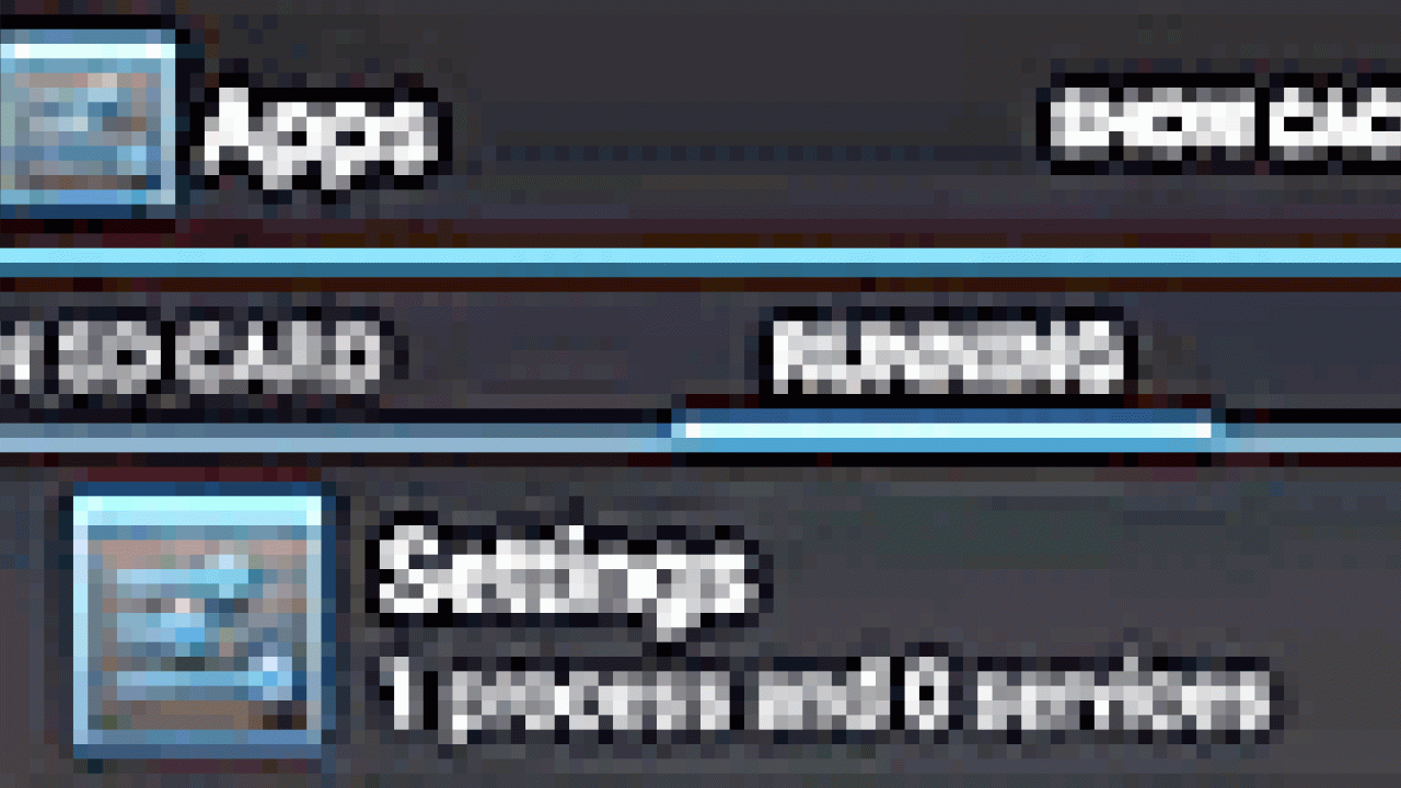 Detail from Android apps screen