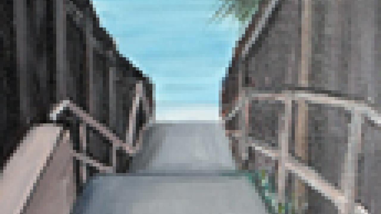 Photo: "Beech Ave." painting (cropped) by Amanda Marinac