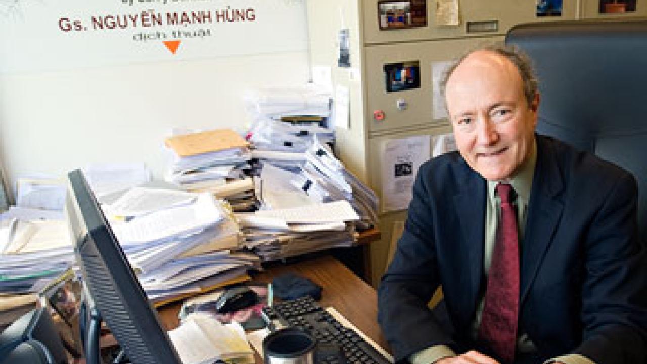 Photo: Larry Berman in his office