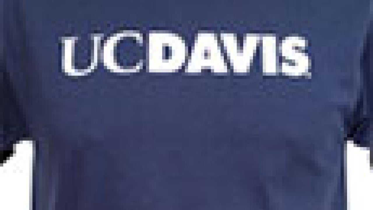 Photo: Blue, UC Davis logo T-shirt