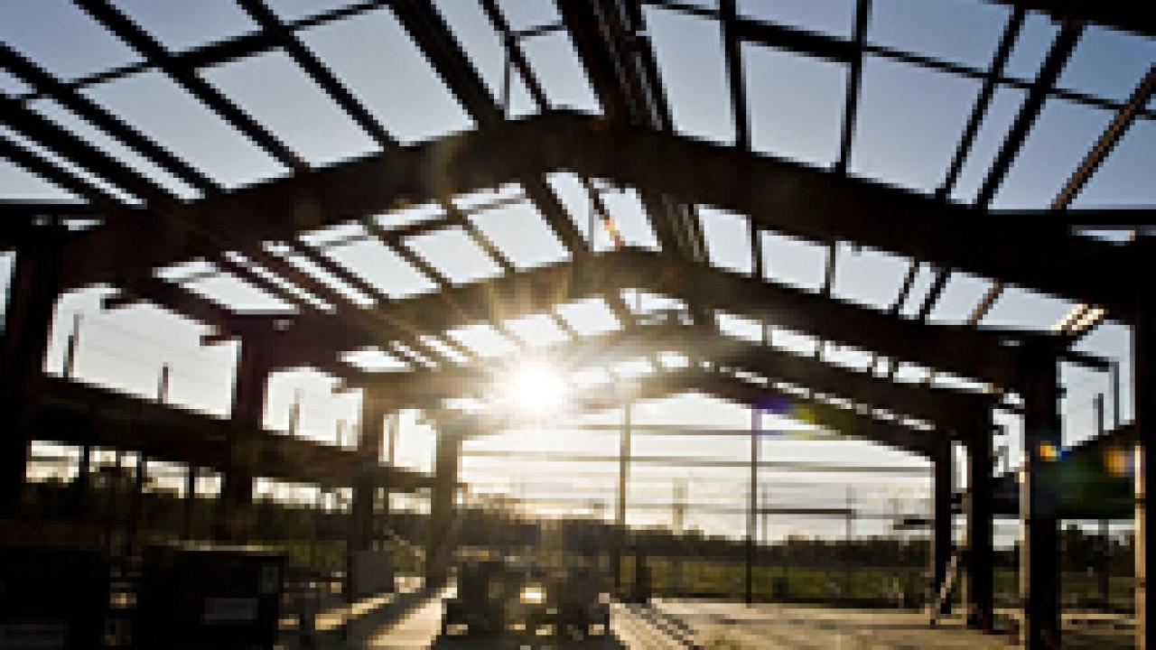 Due to open in August, the Mondavi Institute's new processing facility will be one of the most advanced buildings on campus.