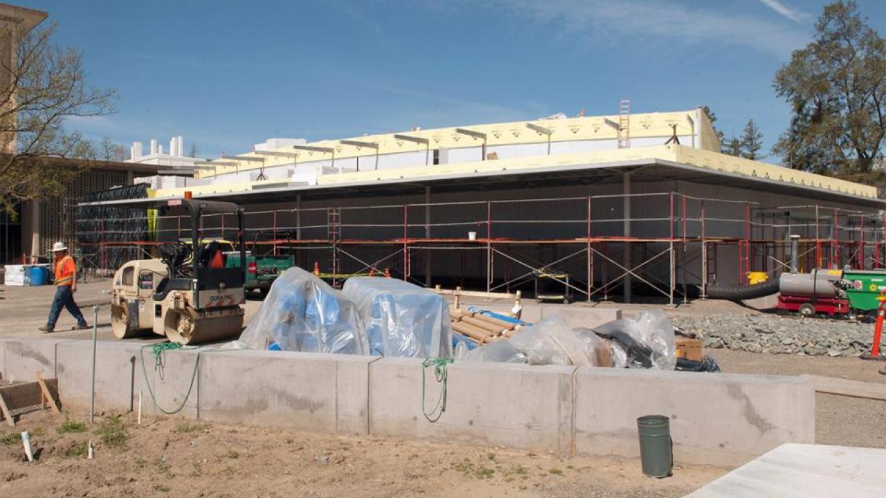 Lecture hall under construction