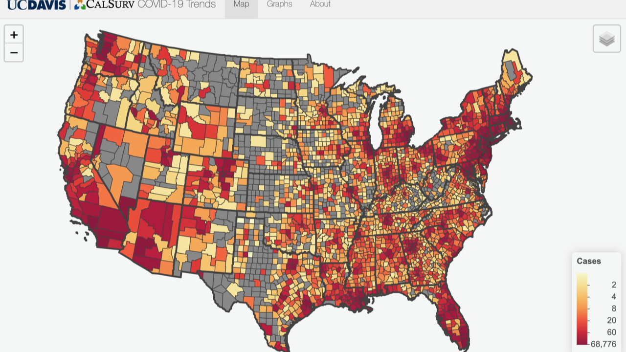 screenshot of national map