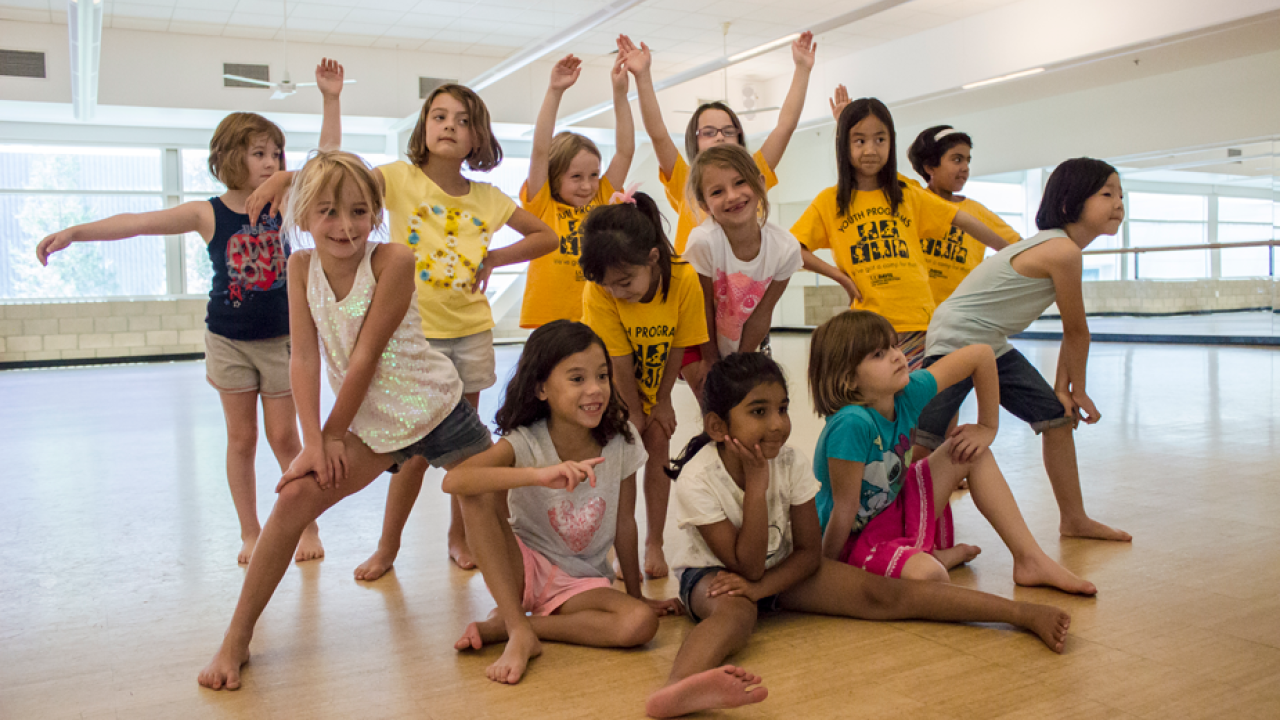 Children in Campus Recreation dance program, summer