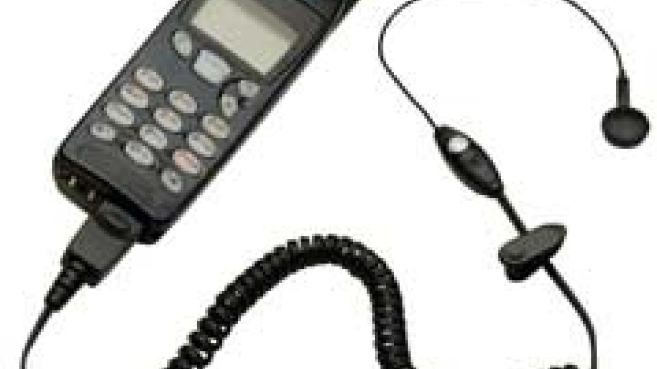 photo: cell phone with head gear