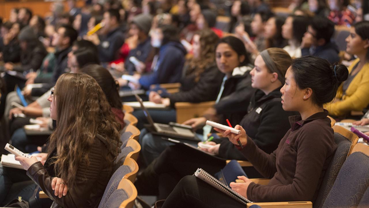 Students in a lecture hall