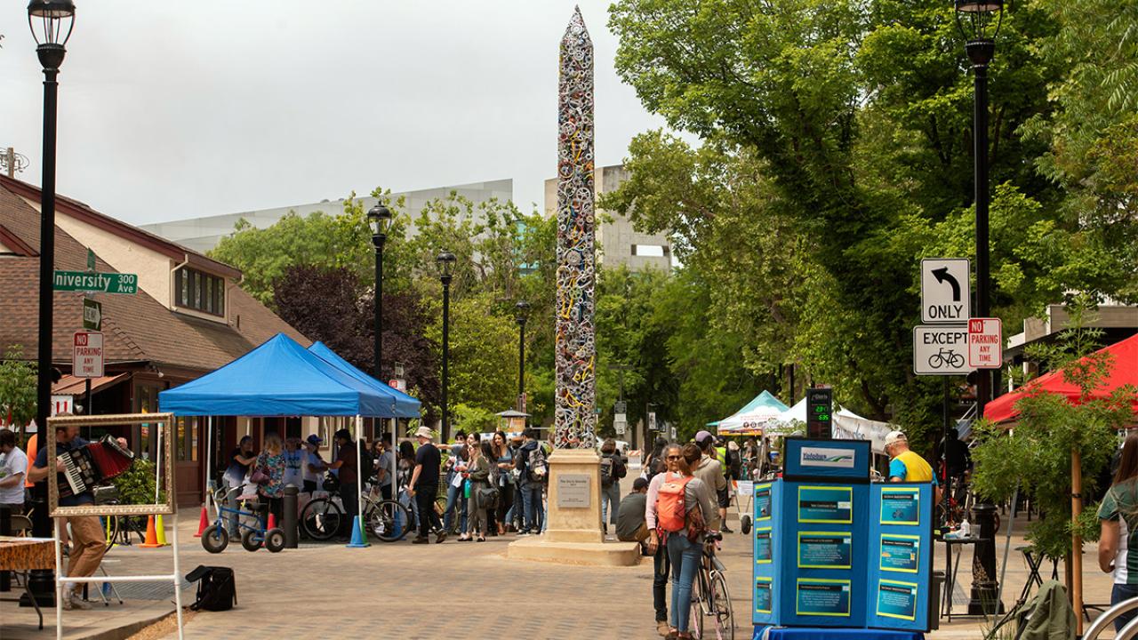 The Davis Needle on Third Street.