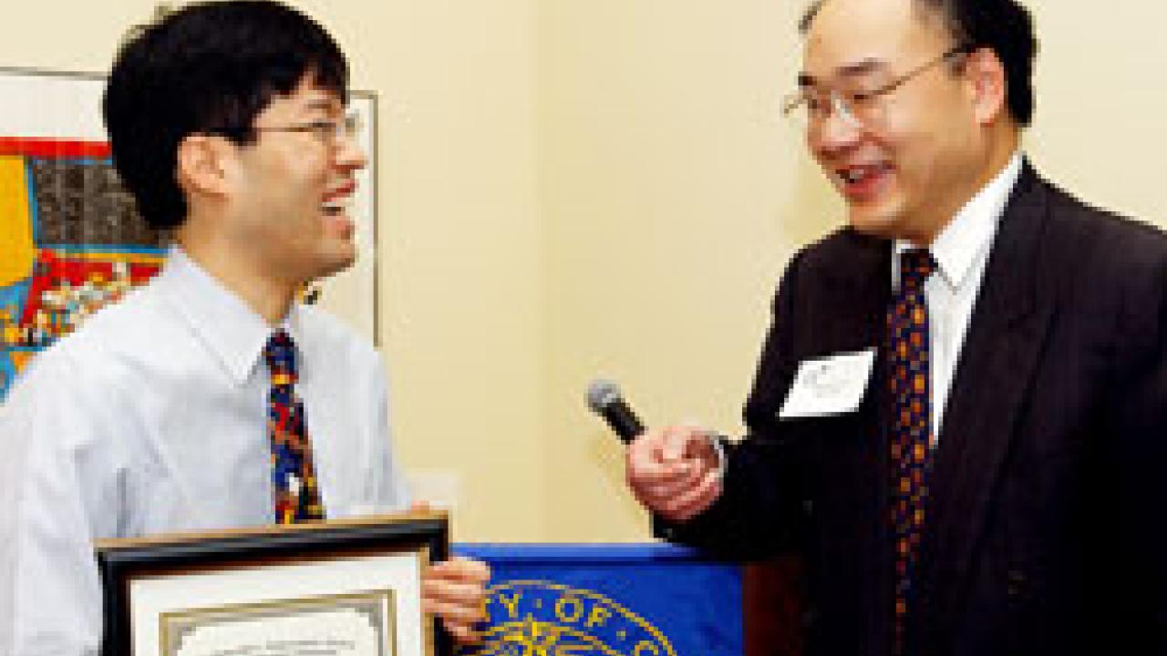 Richard Pan and Russell Lim share the spotlight last week as two of the four recipients of diversity and community awards. 