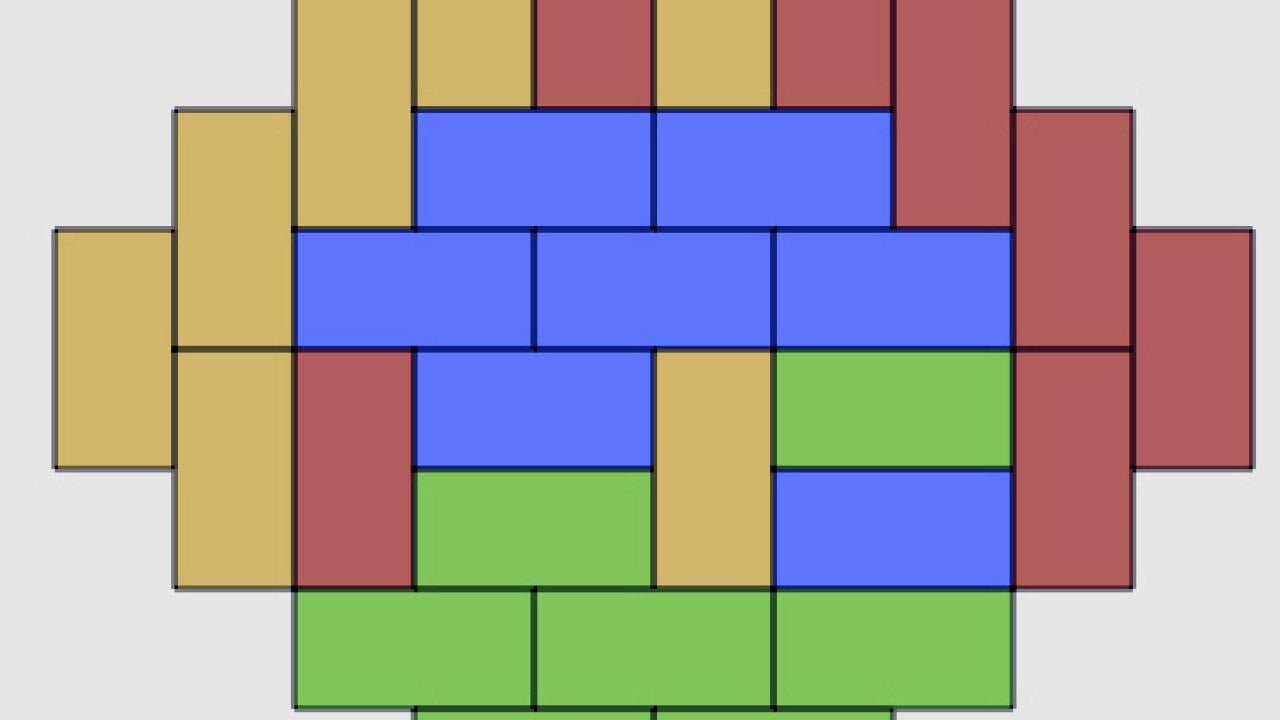 In mathematical shapes like this Aztec diamond, randomness gives way to ordered patterns at a large scale.