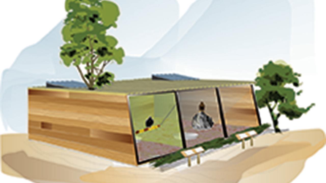 Drawing: New eagle enclosure