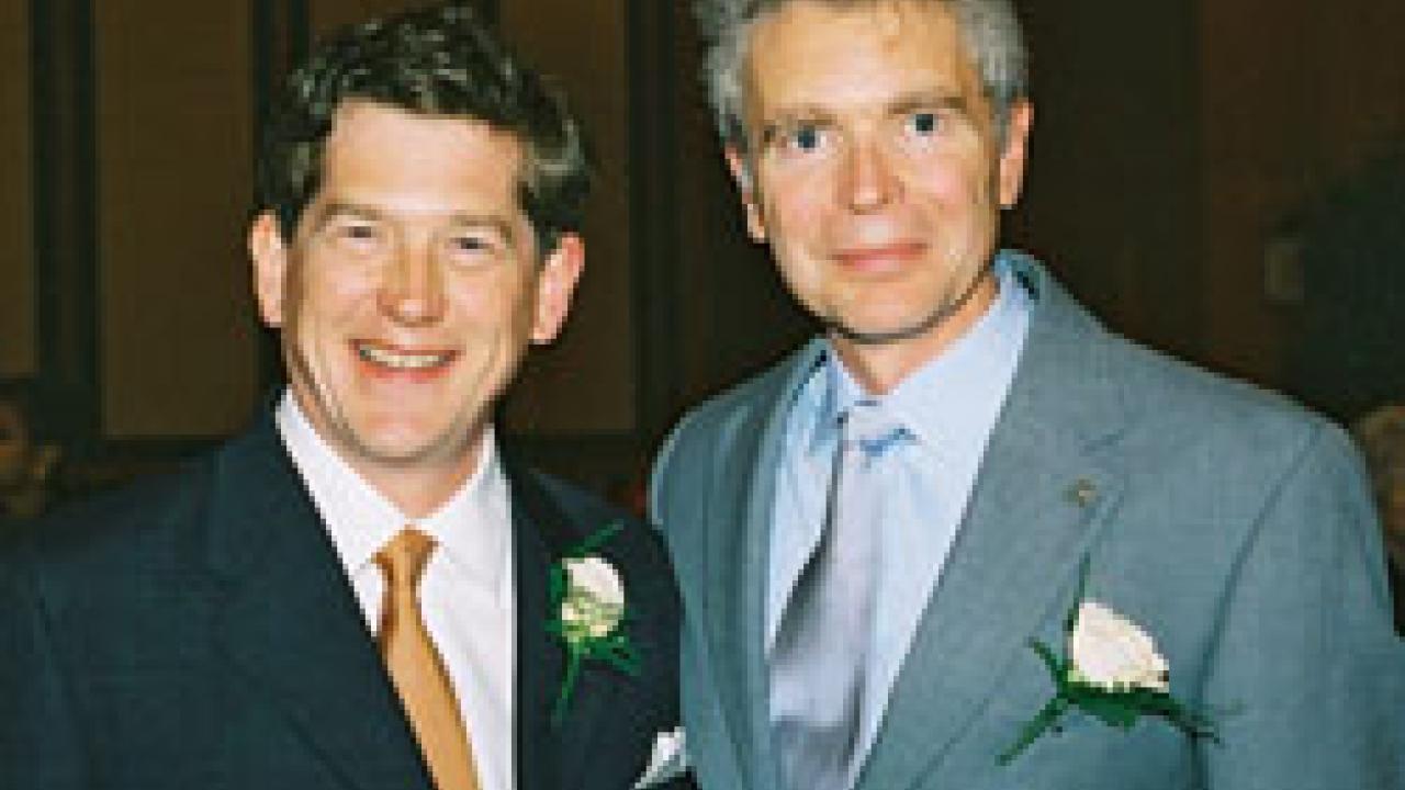 Mark Servis and James Bourgeois were among the recipients of the endowed chairs celebrated during the mid-April ceremony. Andrew Waterhouse, who was not able to attend the event, also was recognized.