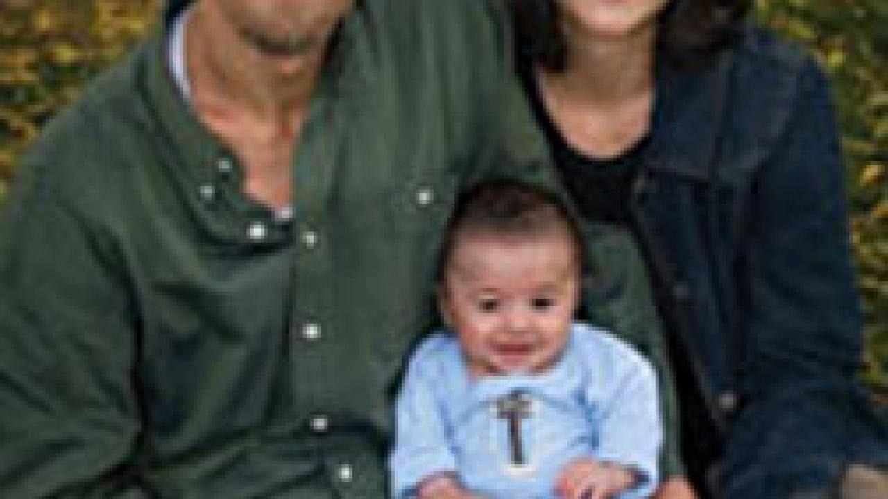 W. Flagg Miller and Gina Bloom and their son, Max.