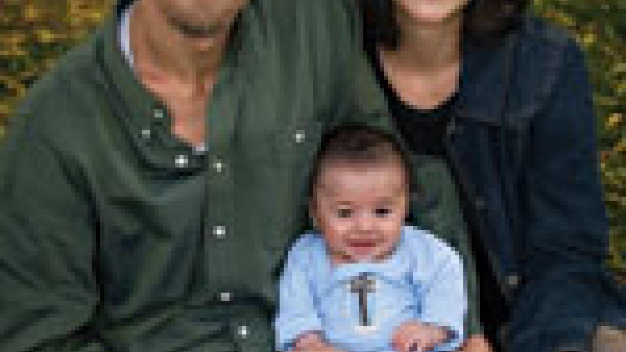 W. Flagg Miller and Gina Bloom and their son, Max