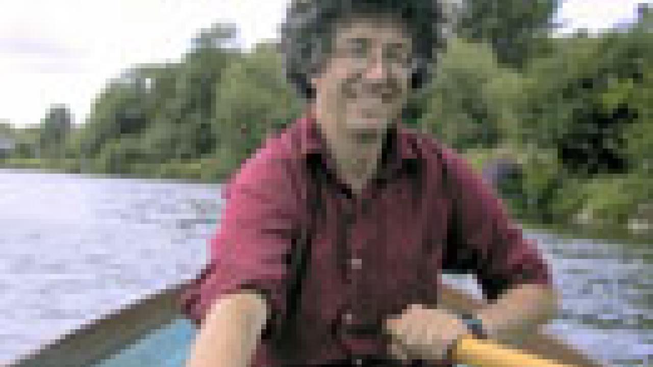 Theoretical ecologist Alan Hastings rows along the Thames River in England a few years ago where he was visiting with fellow scholars at Imperial College in London.