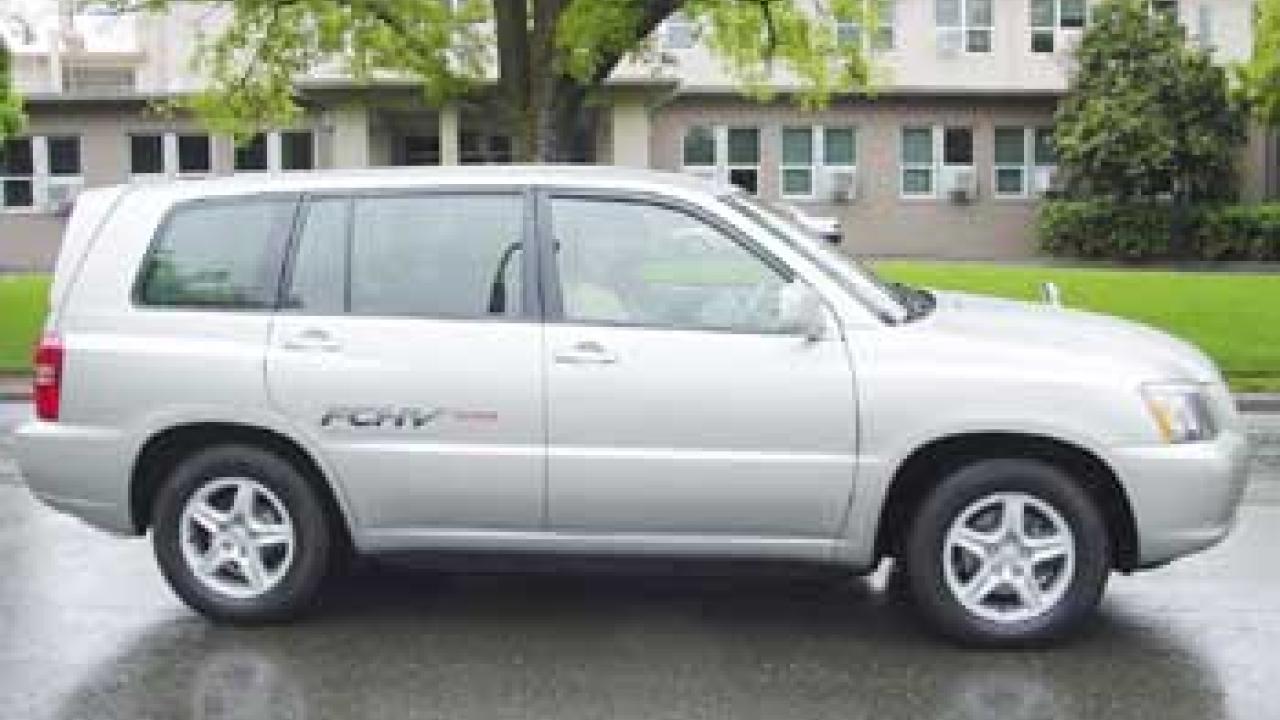 Photo: Gray Toyota SUV parked on campus