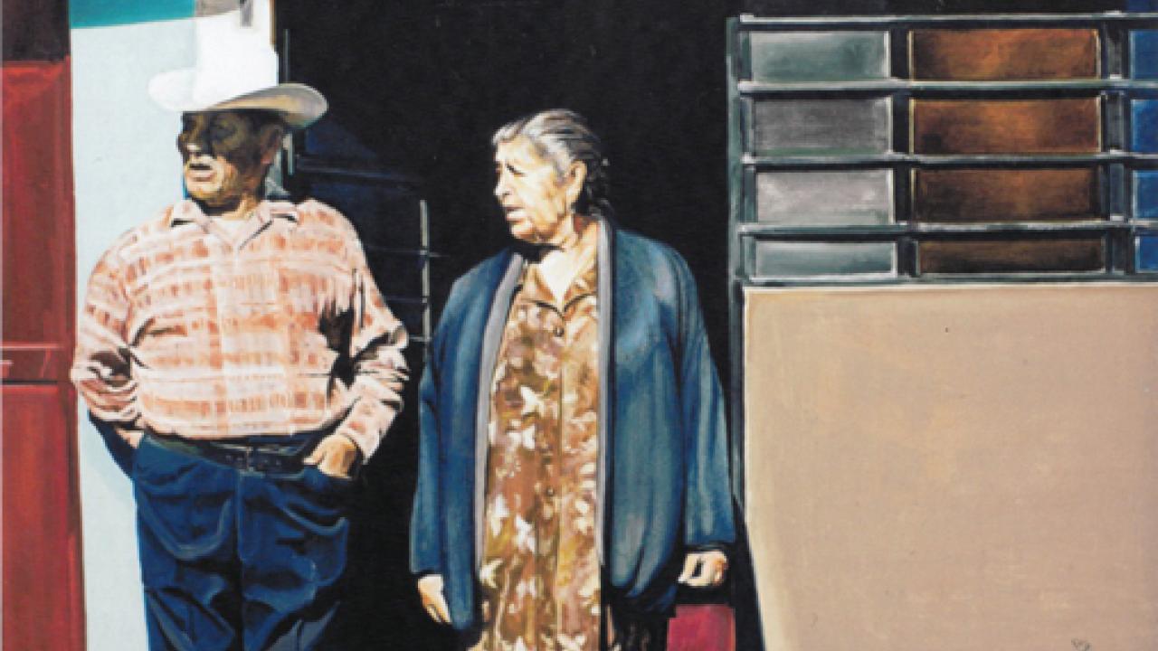 Photo: Jaime Montiel's "Waiting," 2011, oil on canvas