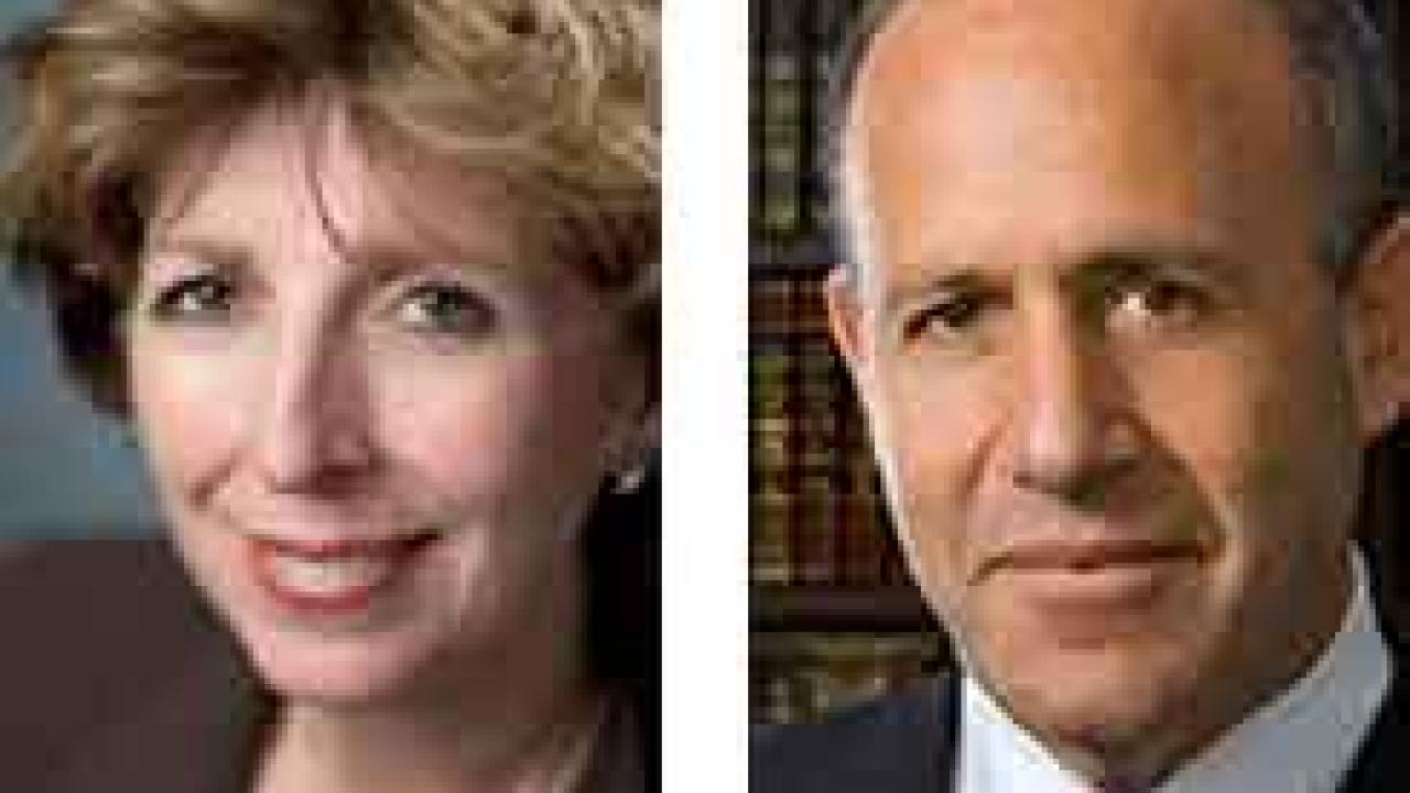 Photos (2): Chancellor Linda P.B. Katehi and state Senate President Pro Tem Daryl Steinberg