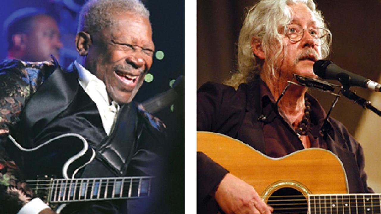 Photos (2): B.B. King and Arlo Guthrie