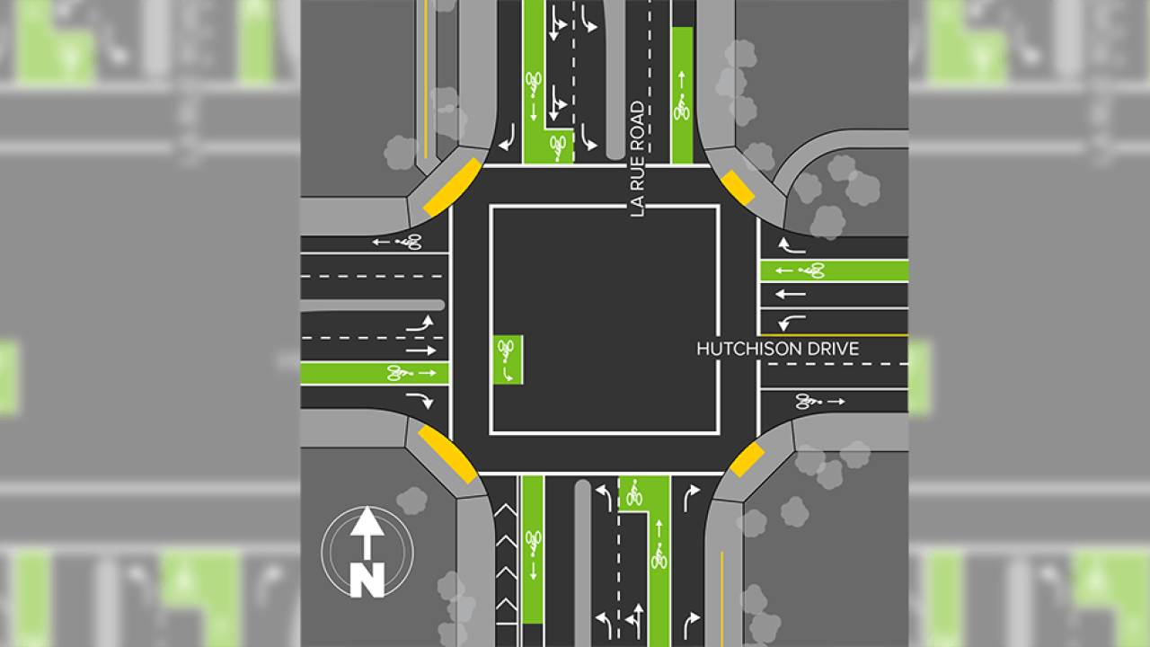 La Rue Road intersection.