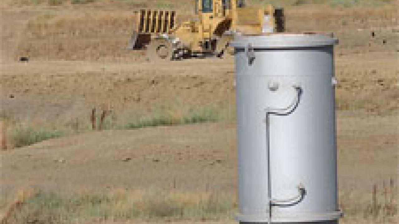 A methane station at the landfill collects the gas for conversion to useable energy at the nearby primate center.