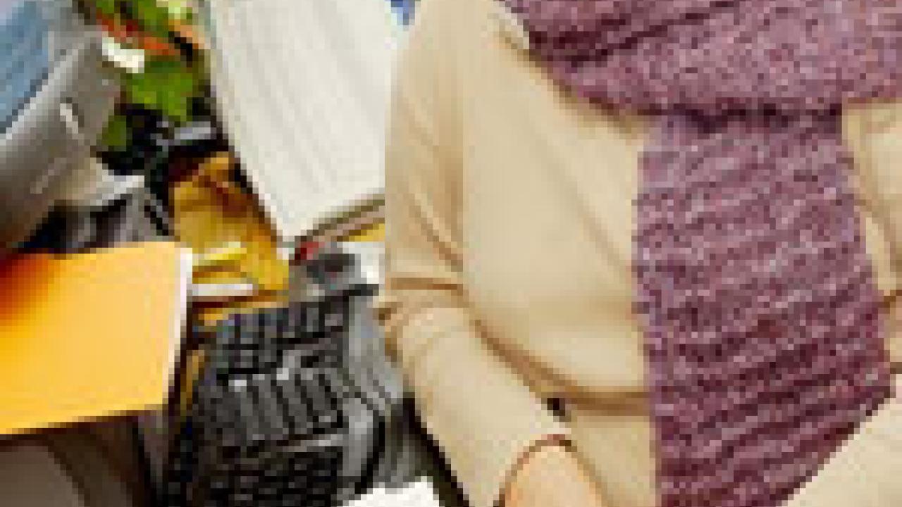 "My reaction was huge relief that I could walk into the party with a new job, instead of with tears all over my face," says layoff candidate Laurie Loving, who was offered a rehire job on campus shortly before her farewell party.     