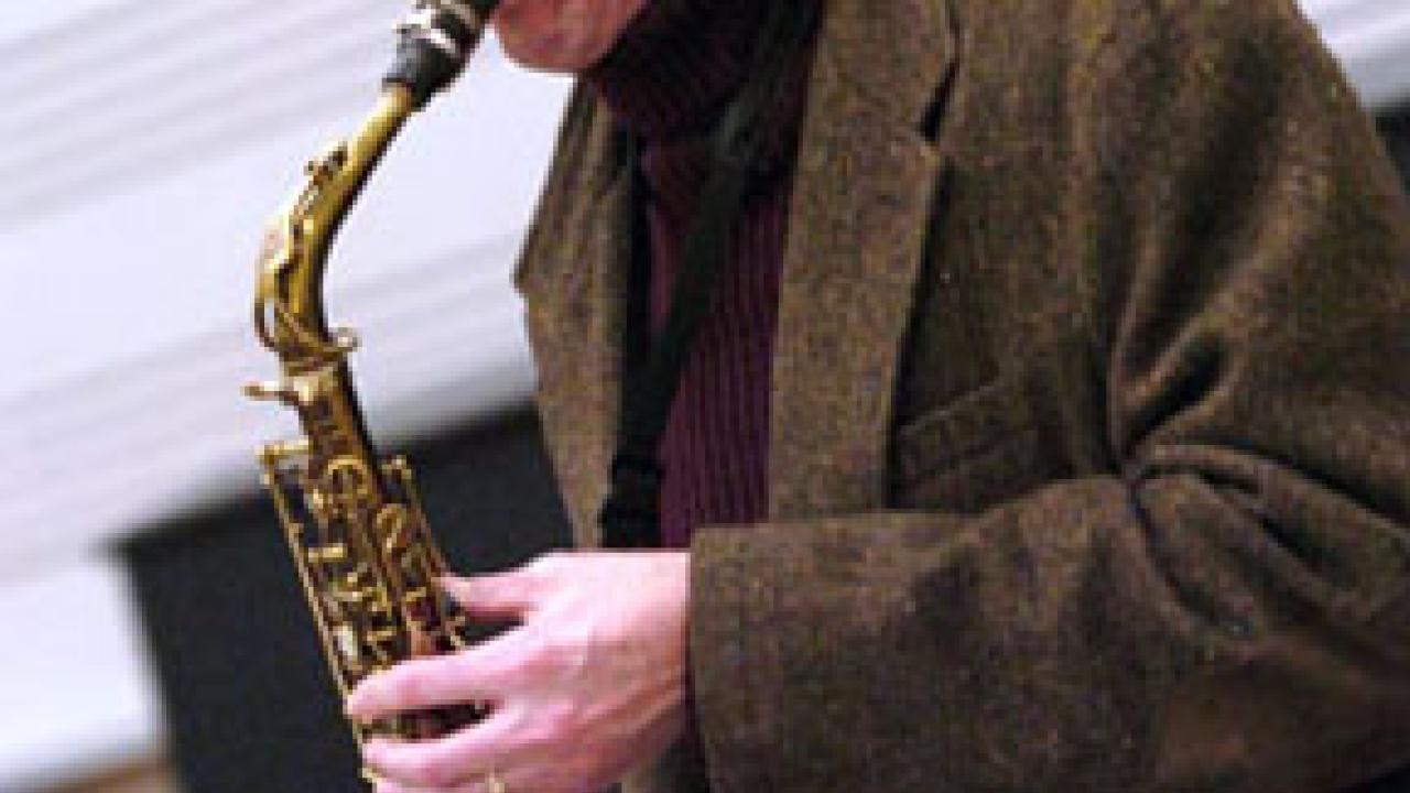 Mike McMullen leads the UC Davis Jazz Band.
