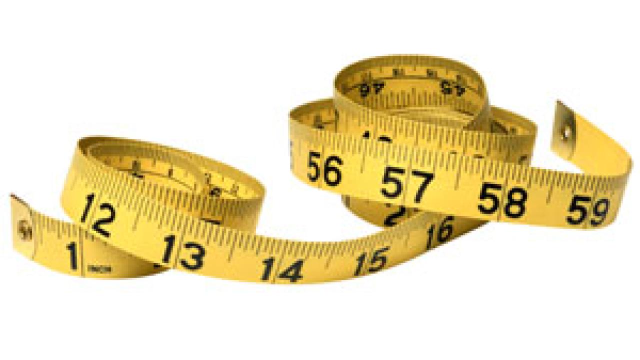 Photo: measuring tape rolled up