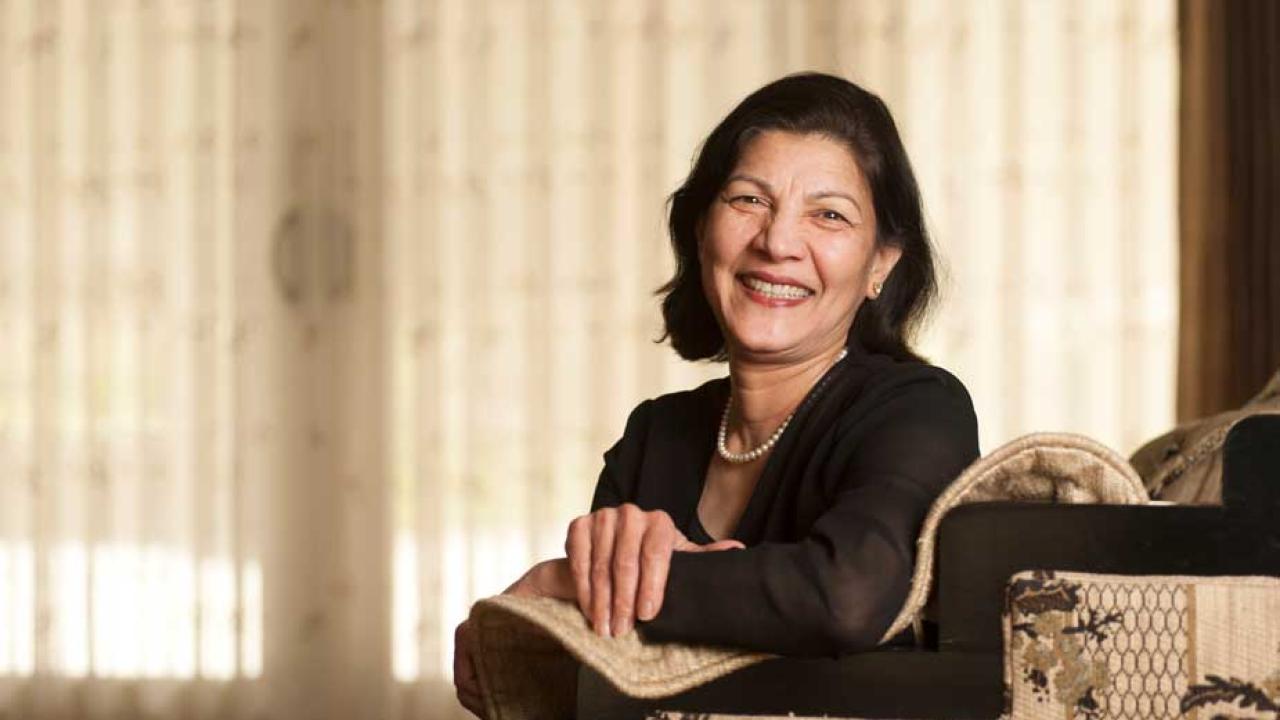 Mohini Jain in living room setting