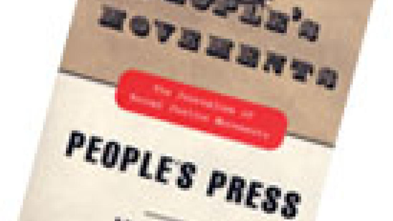 photo: book cover for "People's Movements, People's Press"