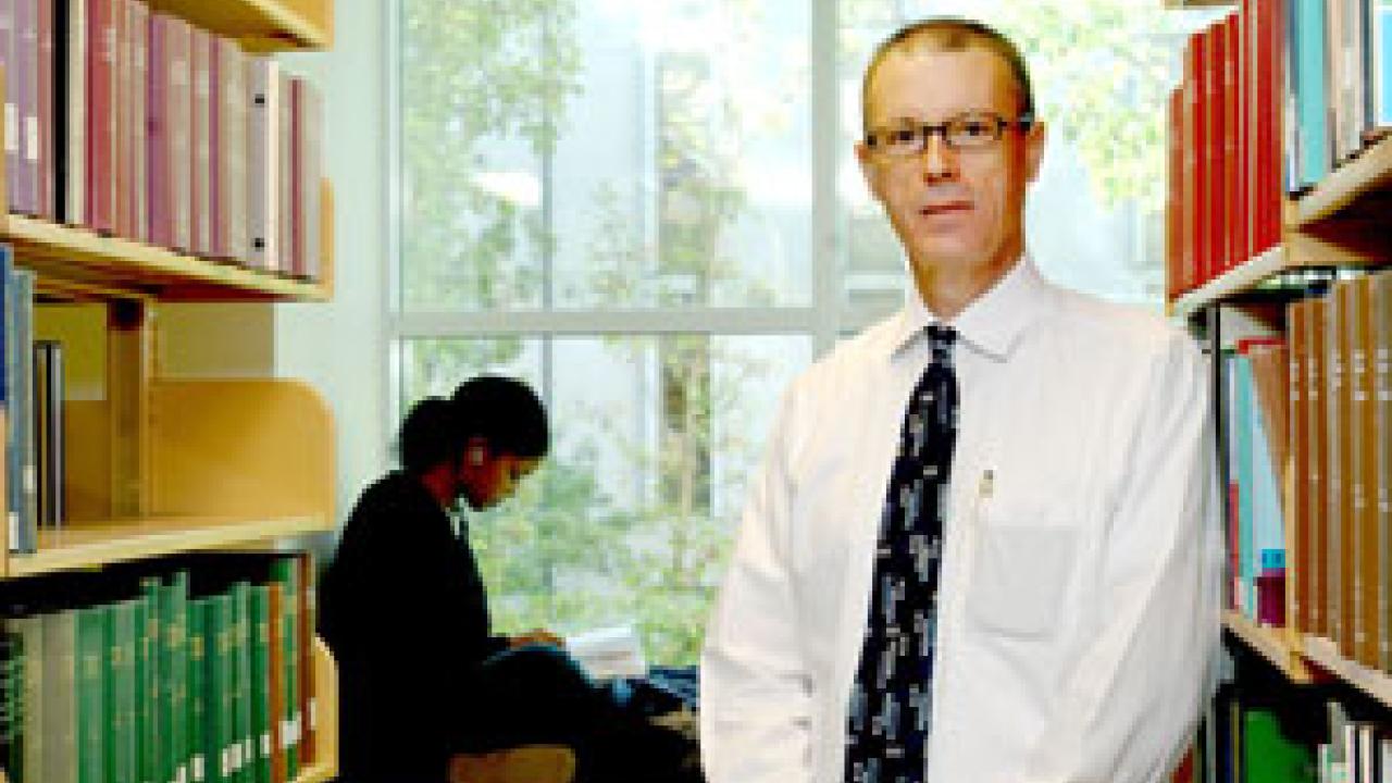 Deputy University Librarian George Bynon, above, says there is a debate on-going about whether the Patriot Act went too far. The library, he says, considers keeping the privacy of its patrons a priority.