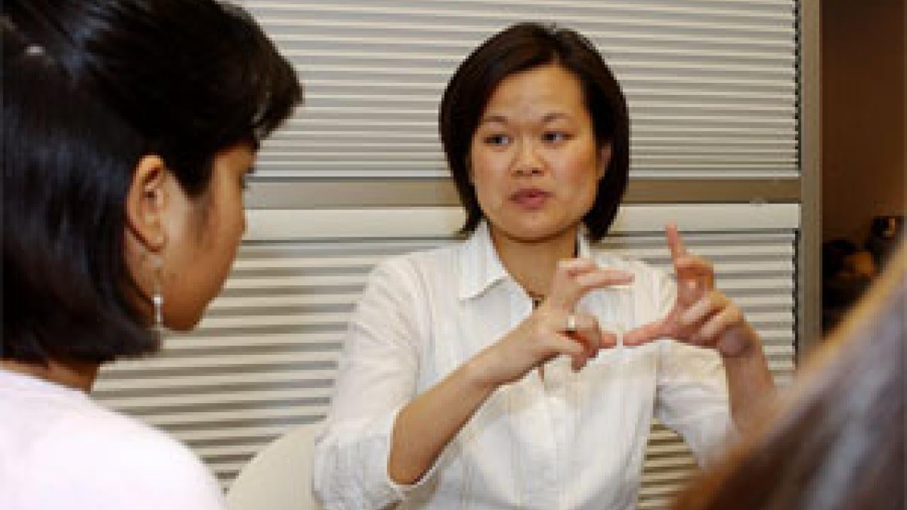 Student affairs coordinator Anita Poon helped spearhead a study in which almost a third of students said they wanted to take a language not offered at UC Davis. 