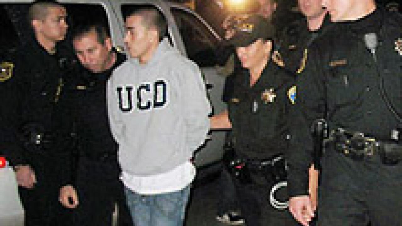 Photo: Arrested student