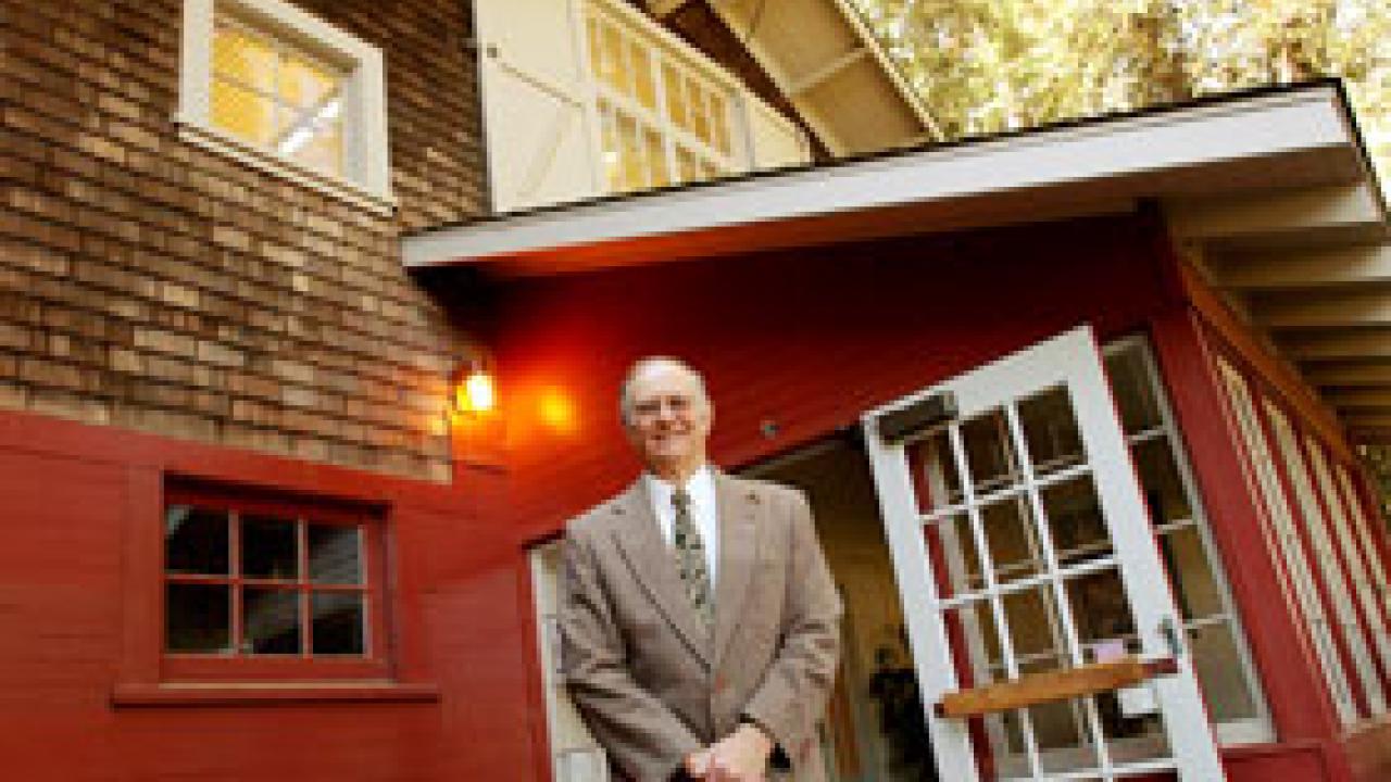 Dennis Rolston stands outside what was formerly the Architects and Engineers building but has become the consolidated offices for the John Muir Institute. The institute is expected to not only be more integrated but also to gain more visibility 
