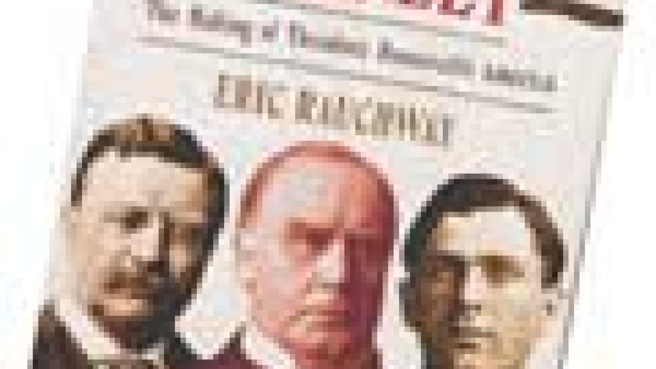 Photo: book cover of "Murdering McKinley" with three portraits