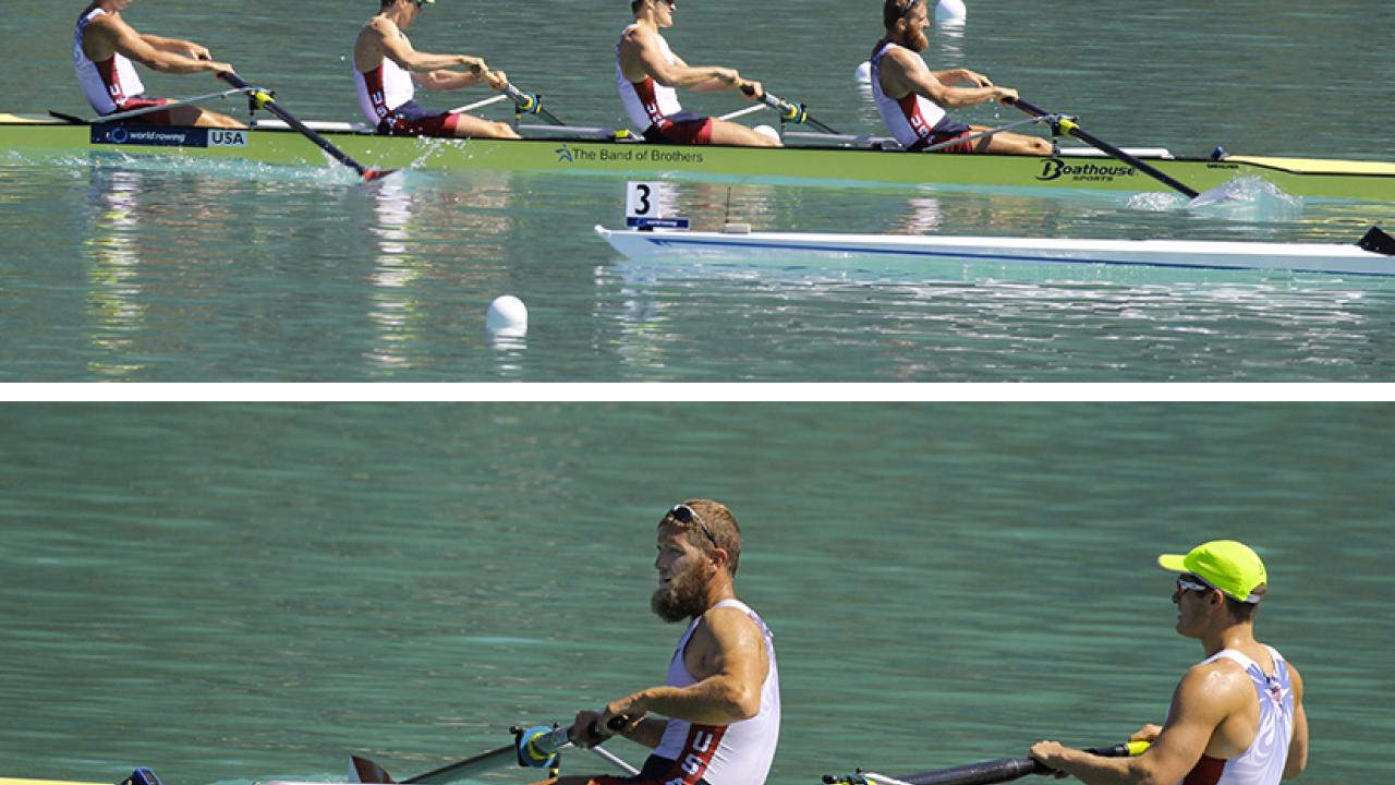 Photo: Seth Weil in U.S. men's-4 team competition