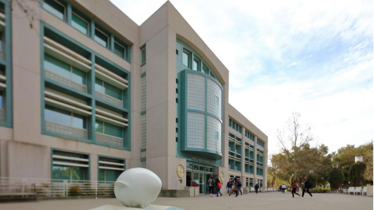Front of Shields Library