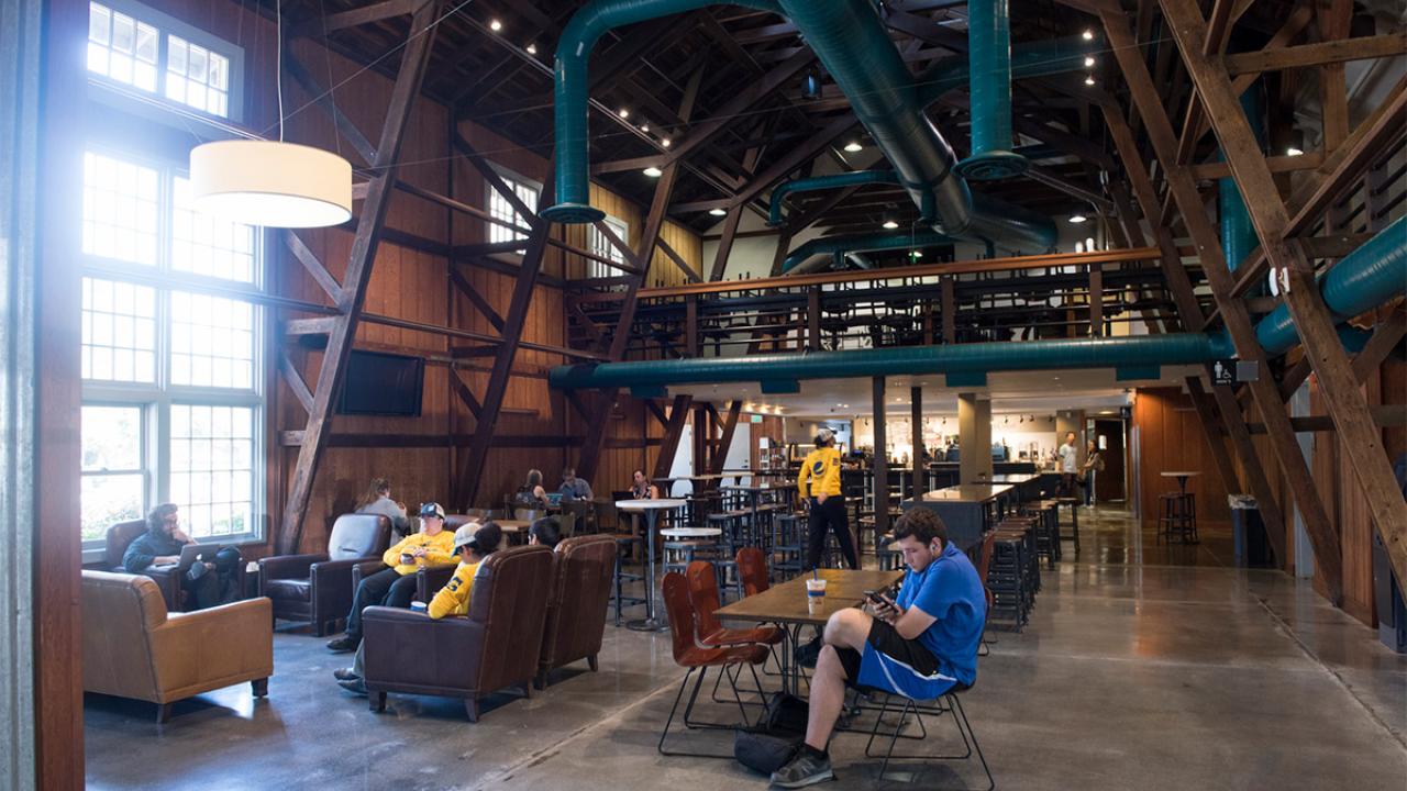 Inside the rennovated Silo.