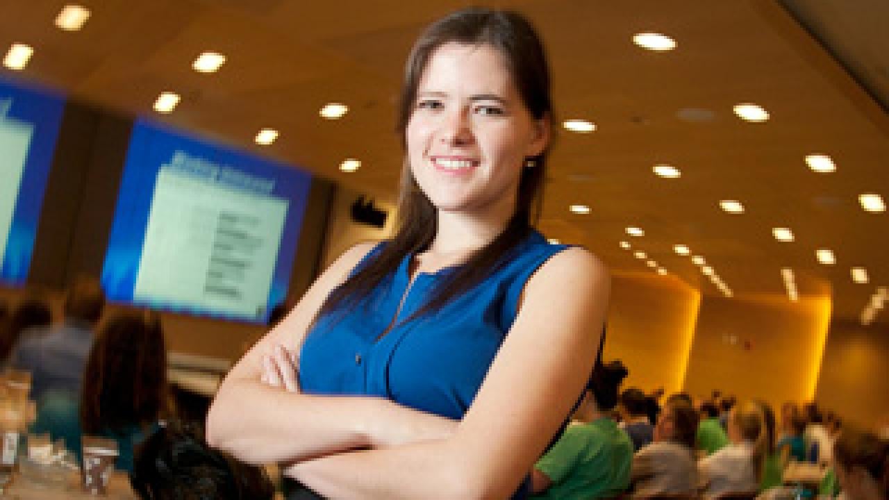 Nicole Sitkin during Grand Rounds at the UC Davis Medical Center