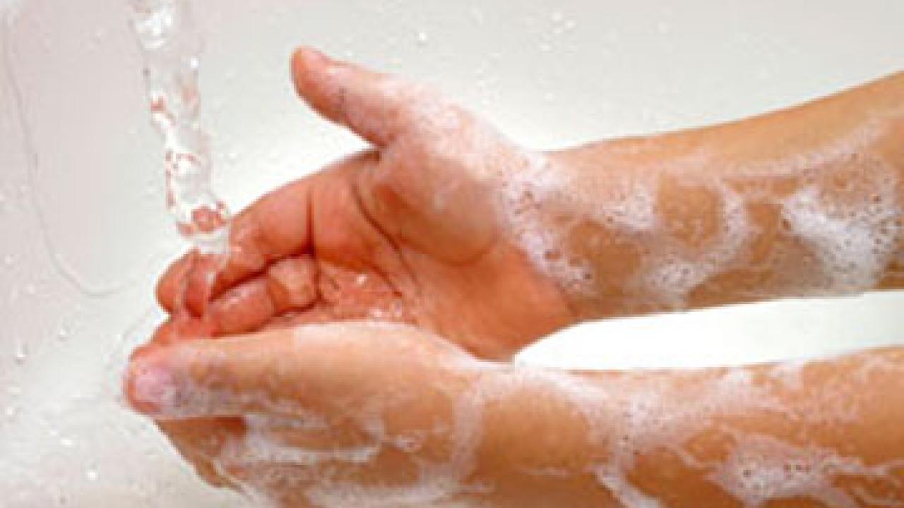 Professor emeritus Bill Lasley says old-fashioned hand-washing, pictured, "prevents the spread of disease."